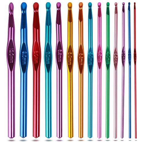  Counting Crochet Hook Set, Ergonomic Crochet Hooks with Led and  Digital Stitch Counter, Crochet Kit with 9 Interchangeable Crochet Needle  for Crocheting and Knitting