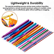 Load image into Gallery viewer, Aluminum Crochet Hooks Set (Note: available on Amazon only; not available for local pickup)
